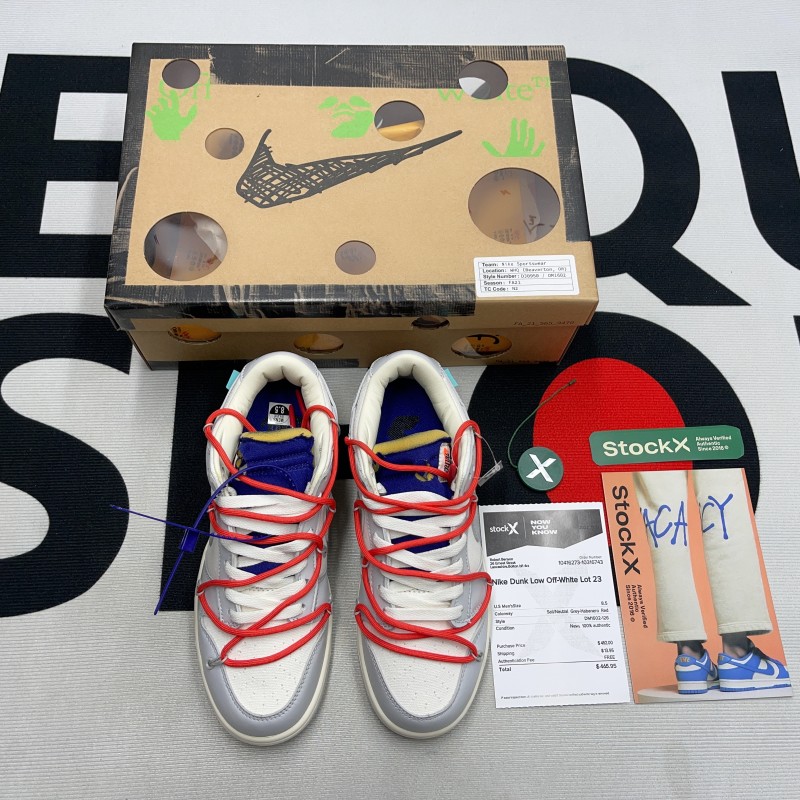 Nike Dunk Low Off-White Lot 23(Unisex)