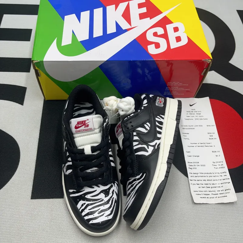 Nike SB Dunk Low OG QS Quartersnacks Zebra(Unisex)