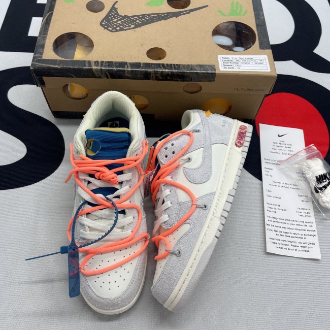 Nike Dunk Low Off-White Lot 19(Unisex)