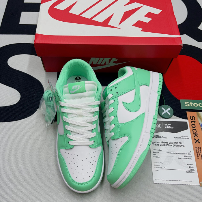 Nike Dunk Low Green Glow(Unisex)