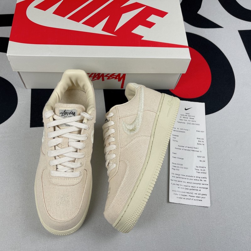 Nike Air Force 1 Low Stussy Fossil(Unisex)