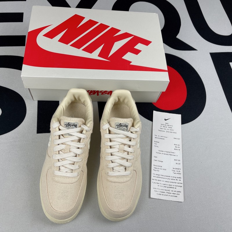 Nike Air Force 1 Low Stussy Fossil(Unisex)