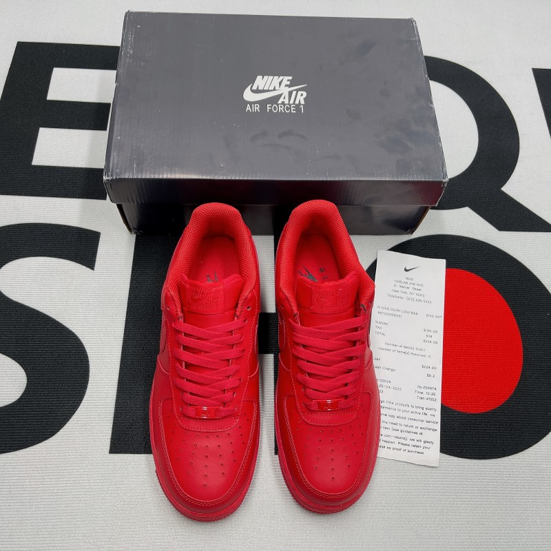 Nike Air Force 1 Low Triple Red(Unisex)