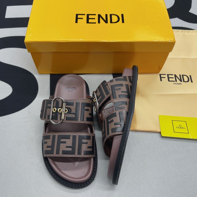 FF Jacquard Fabric Sandals(Male)-003