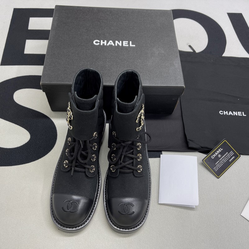 Chanel Quilted Combat Boot(Female)-084