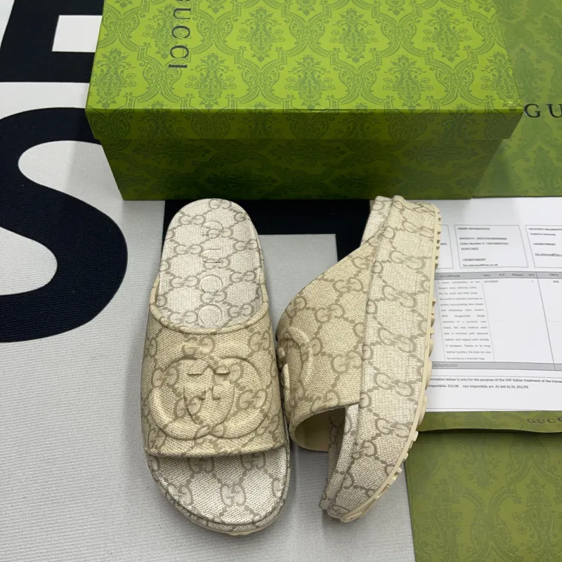 Slide Sandal with Interlocking G(Unisex)