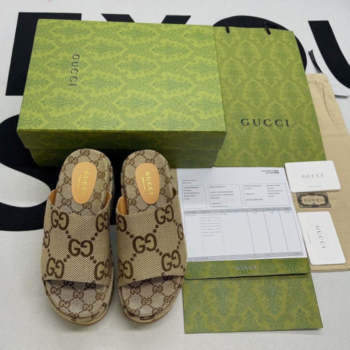 Gucci 105mm Platform Slide Sandal(Female)