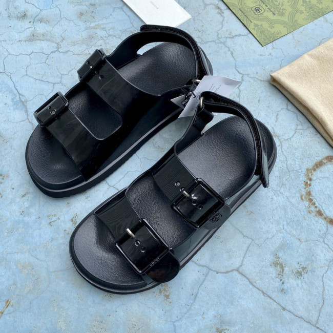 Gucci Mini Double G Rubber Sandal(Female)