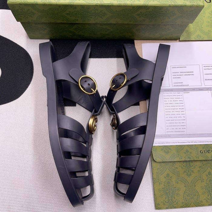 Rubber Buckle Strap Sandal(Male)