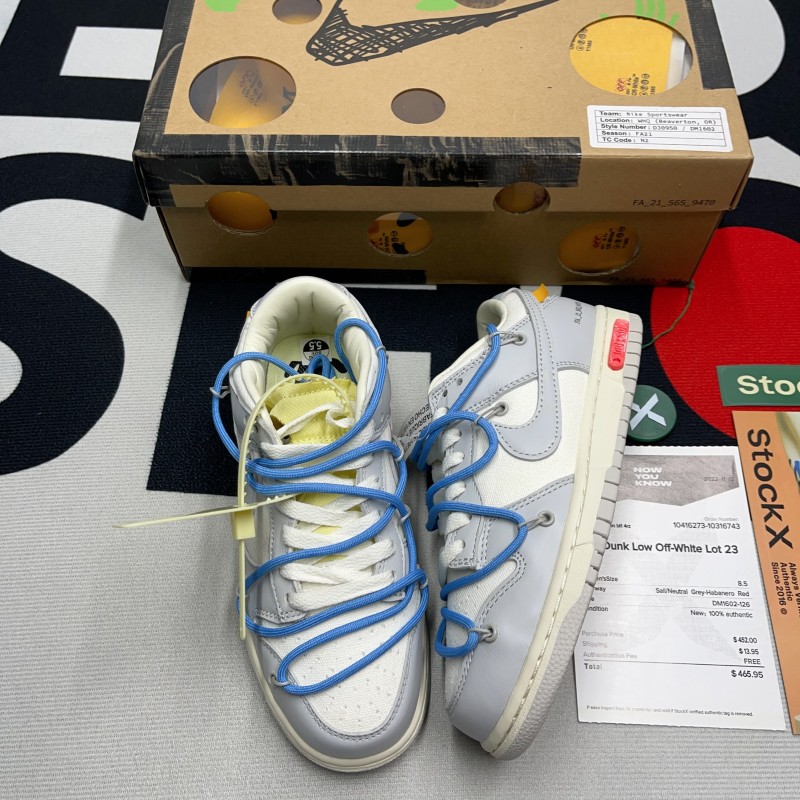 Nike Dunk Low Off-White The 50 NO.5(Unisex)