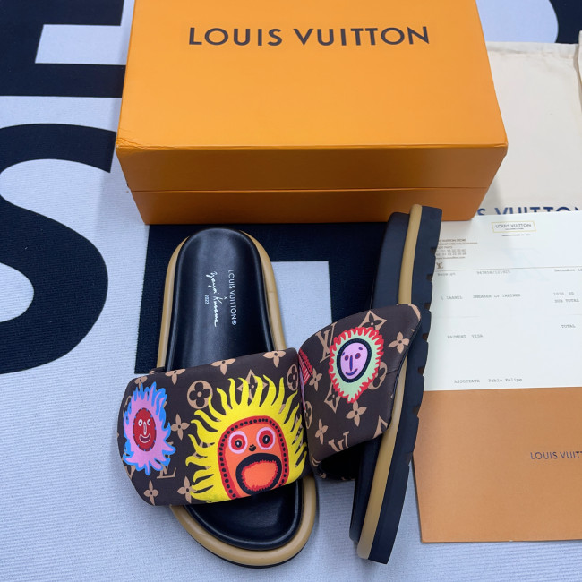 LV x YK Pool Pillow Flat Comfort Mule(Female)