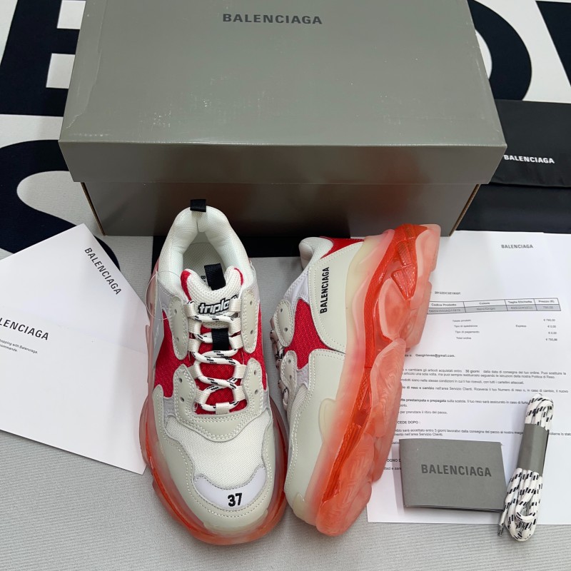 Triple S Clear Sole Sneaker(Unisex)-015