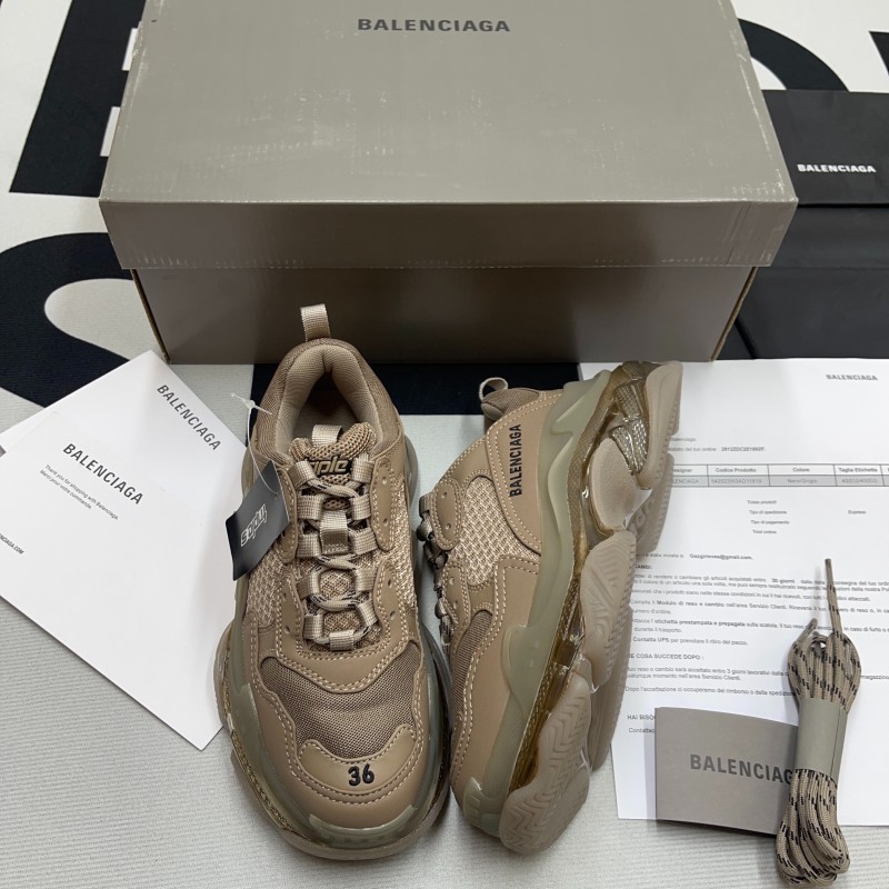 Triple S Clear Sole Sneaker(Unisex)-015
