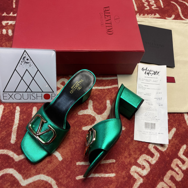 VLOGO Signature Heeled Slide Sandal(Female)