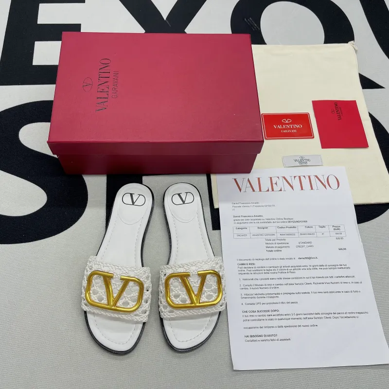 VLOGO SignAture Woven Raffia Slide Sandal 80mm(Female)