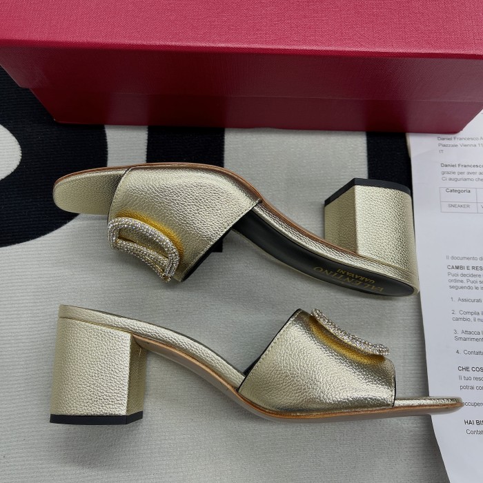 VLOGO Signature Heeled Slide Sandal(Female)