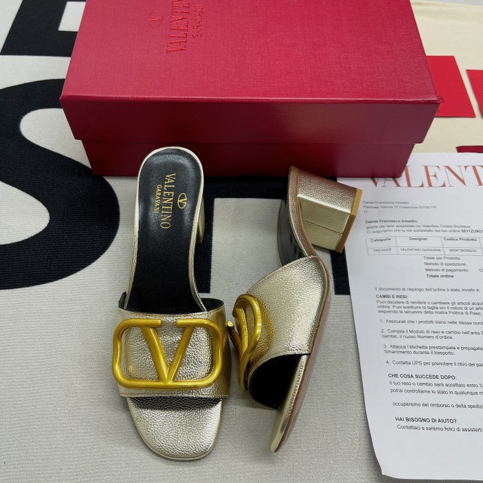 VLOGO Signature Heeled Slide Sandal(Female)