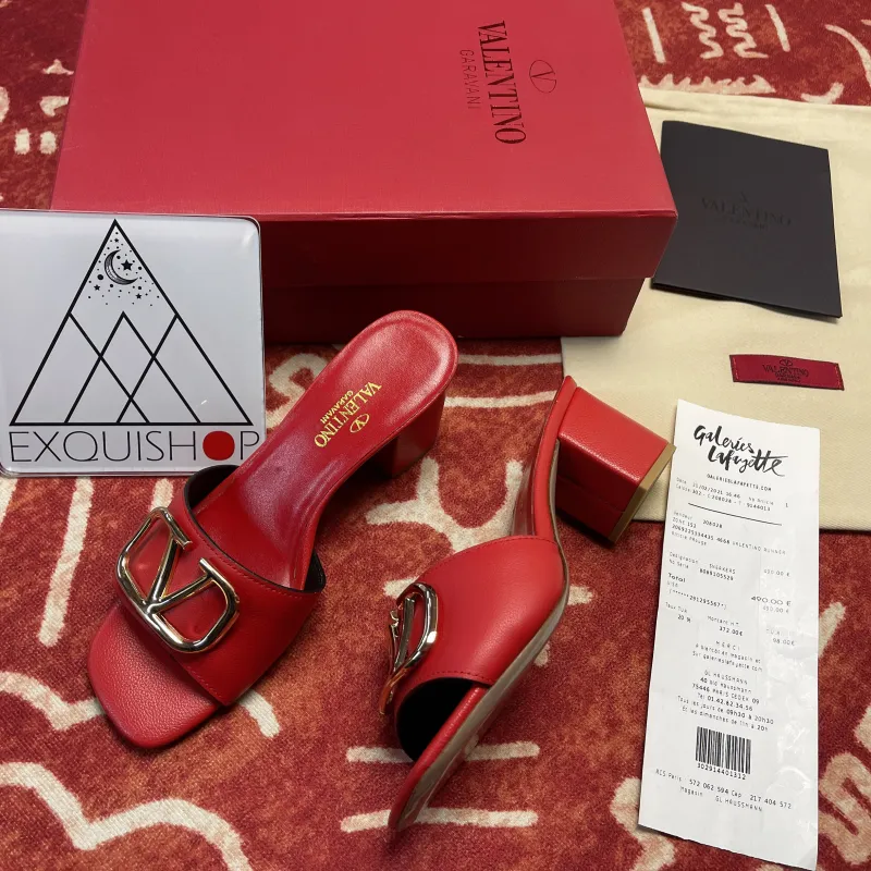 VLOGO Signature Heeled Slide Sandal(Female)