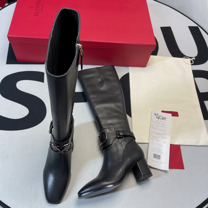 VLOGO Signature Calfskin Boot(Female)