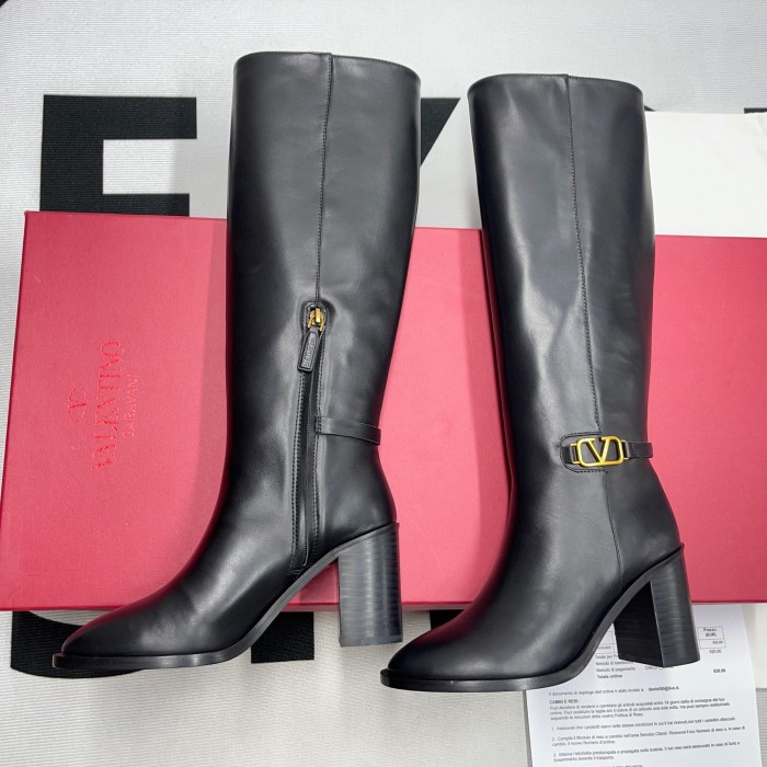 VLOGO Signature Calfskin Boot(Female)