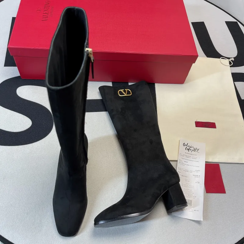 VLOGO Signature Calfskin Boot(Female)