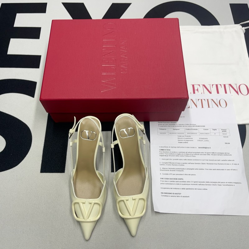 VLOGO Signature Calfskin Slingback Pump(Female)