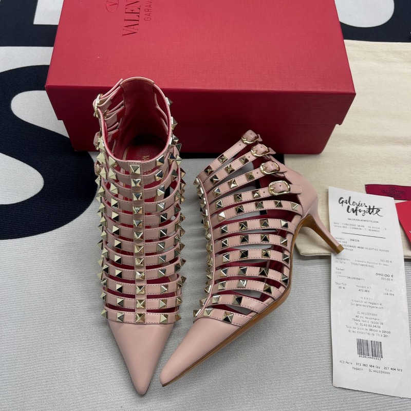 Rockstud Alcove Calfskin Pump(Female)