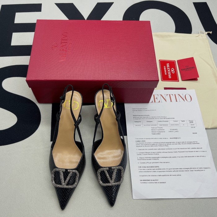 VLOGO Signature Calfskin Slingback Pump(Female)