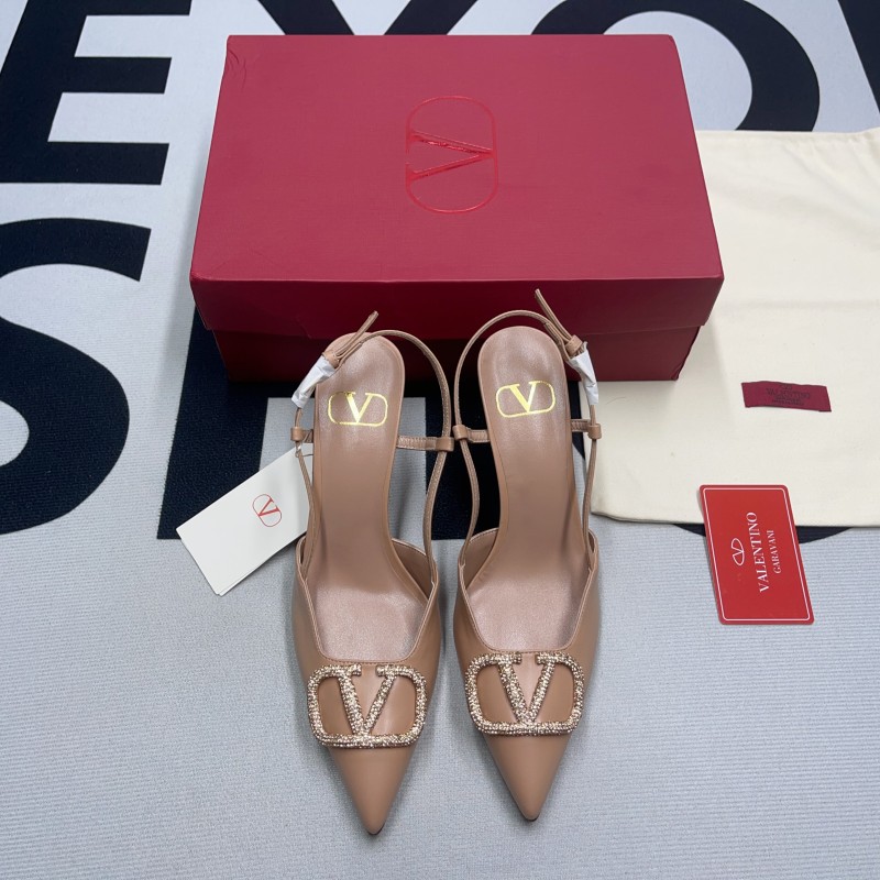 VLOGO Signature Calfskin Slingback Pump(Female)