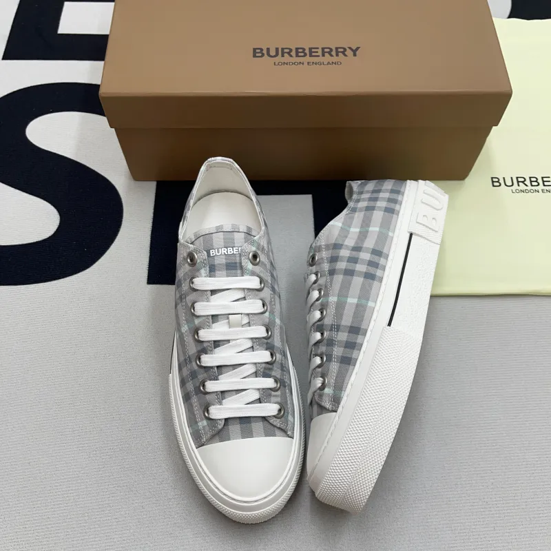 Vintage Check Cotton Sneaker(Unisex)-053