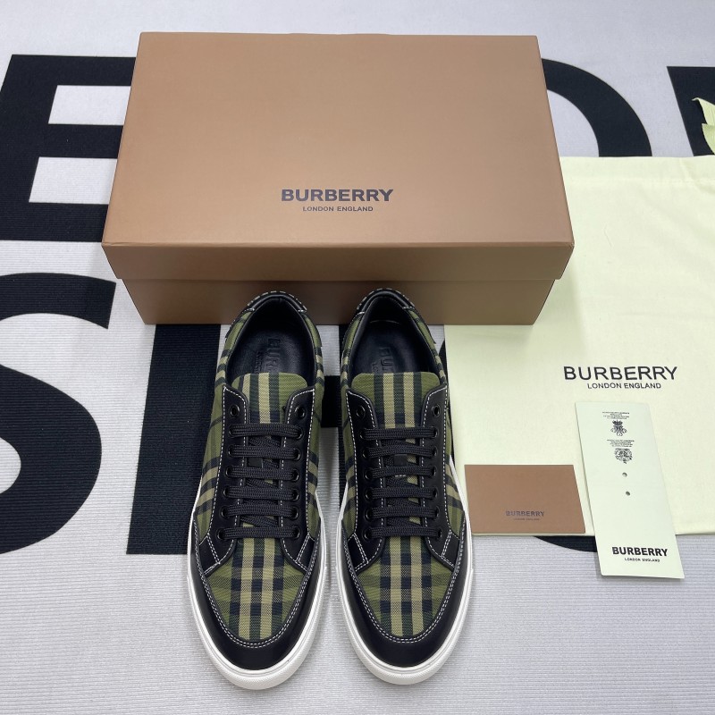 House Check and Leather Sneaker(Unisex)-003