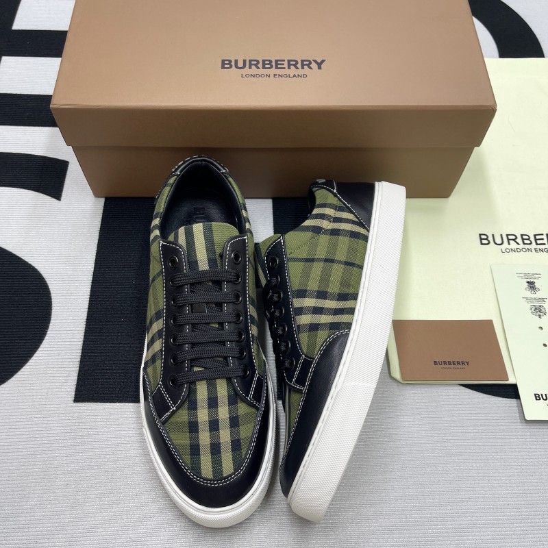 House Check and Leather Sneaker(Unisex)-003