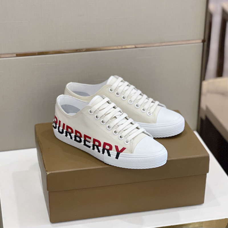 Burberry Logo Print Vintage Cotton Sneaker(Unisex)-063