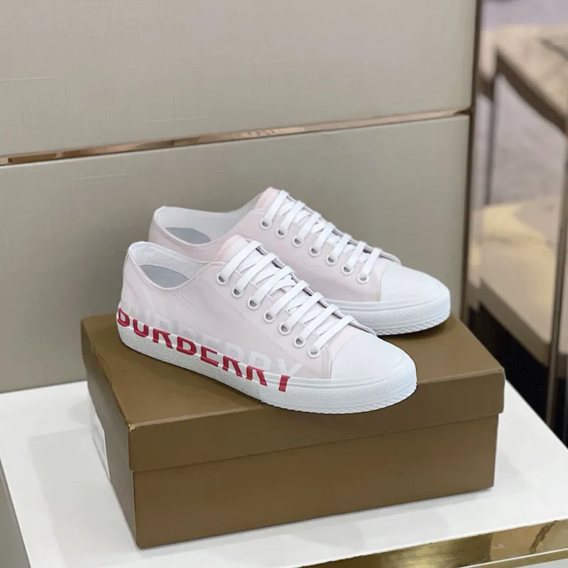 Burberry Logo Print Vintage Cotton Sneaker(Female)-063