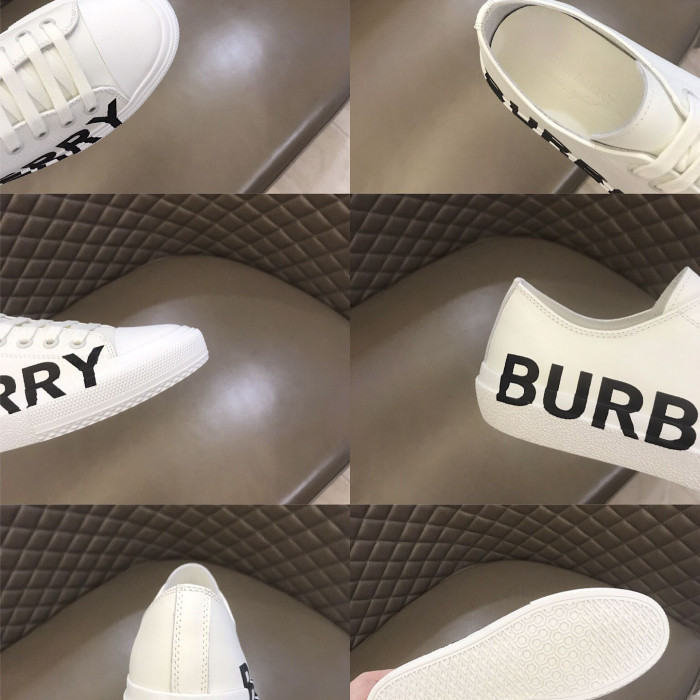 Burberry Logo Print Vintage Cotton Sneaker(Unisex)-063