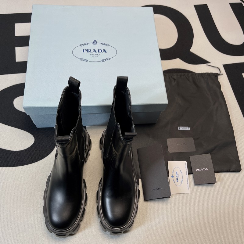 Prada Monolith Ankle Boots(Female)