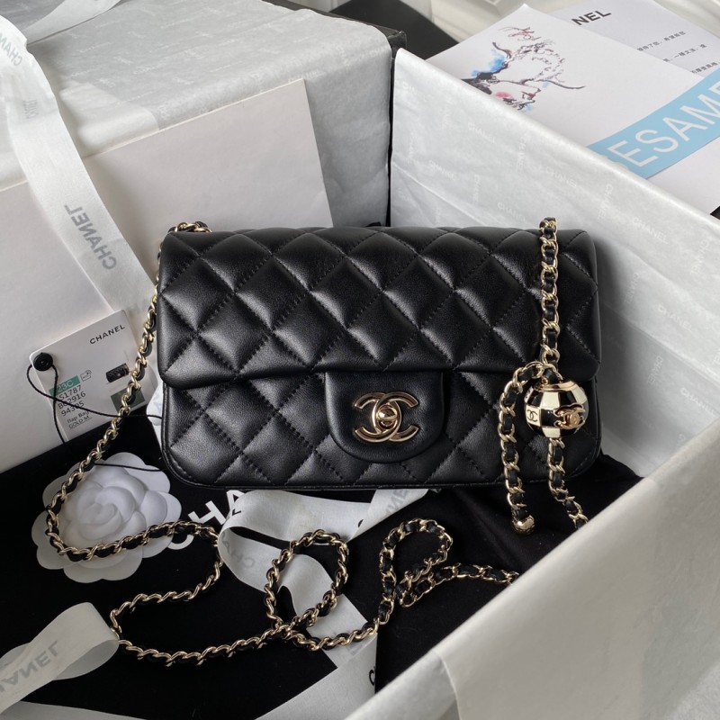 Chanel 23C CF Flap Bag with Chain(20*12*7cm)-037