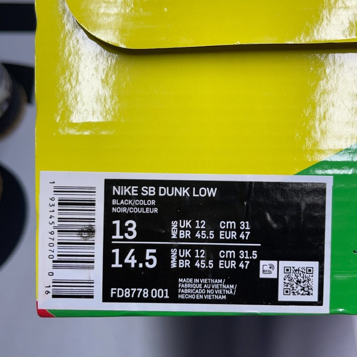 Nike SB Dunk Low Rammellzee(Unisex)