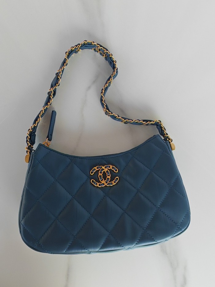 Chanel 23K Hobo Bag with Chain Strap(23.5*13.5*5.3cm)-086