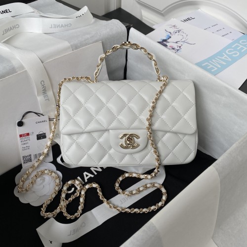 Chanel 23K Classic Flap CF Mini with Top Handle(20*12*6cm)-087