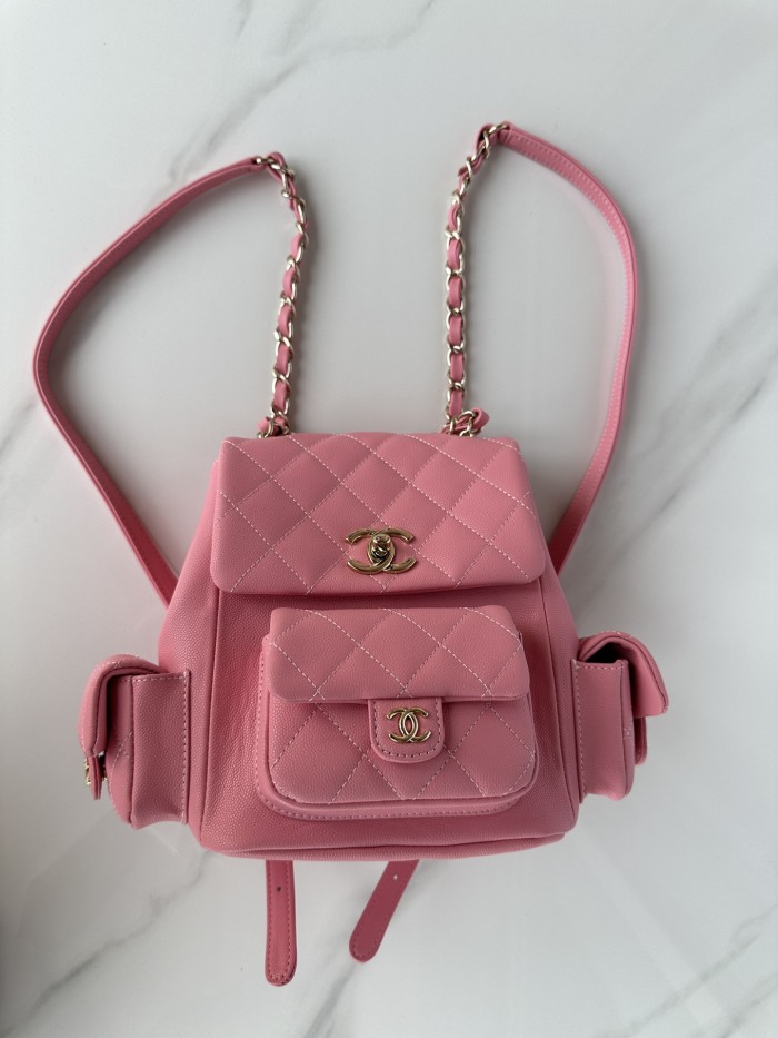 Chanel 23K Backpack(21.5*19.5*12cm)-097