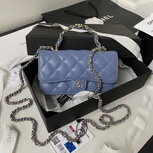 Chanel 23K WOC Flap Bag with Handle(17*9.5*4cm)-036