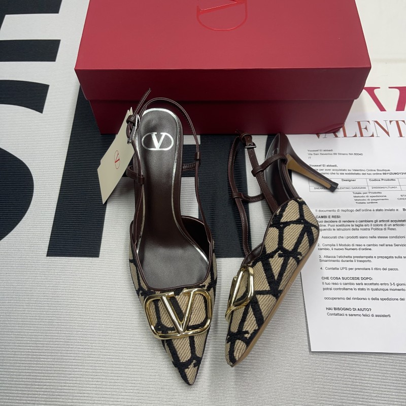 VLOGO Signature Calfskin Slingback Pump(Female)