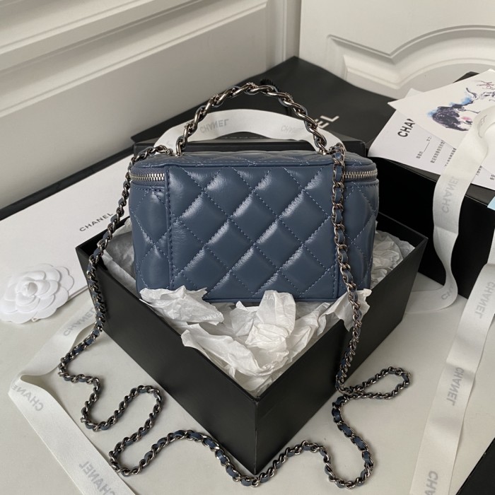 Chanel 23K Box Bag with Handle(17*9.5*8cm)-056