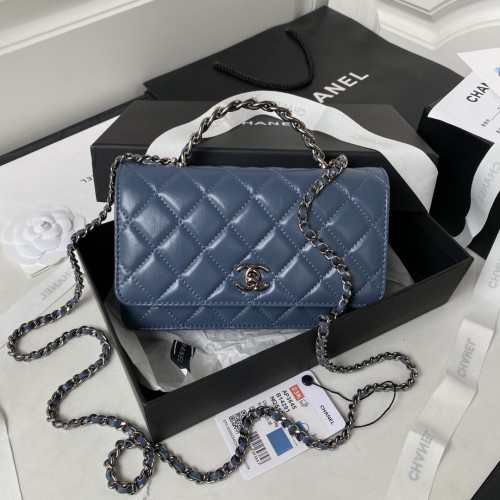 Chanel 23K WOC with Handle(19.2*12.3*3.5cm)-086