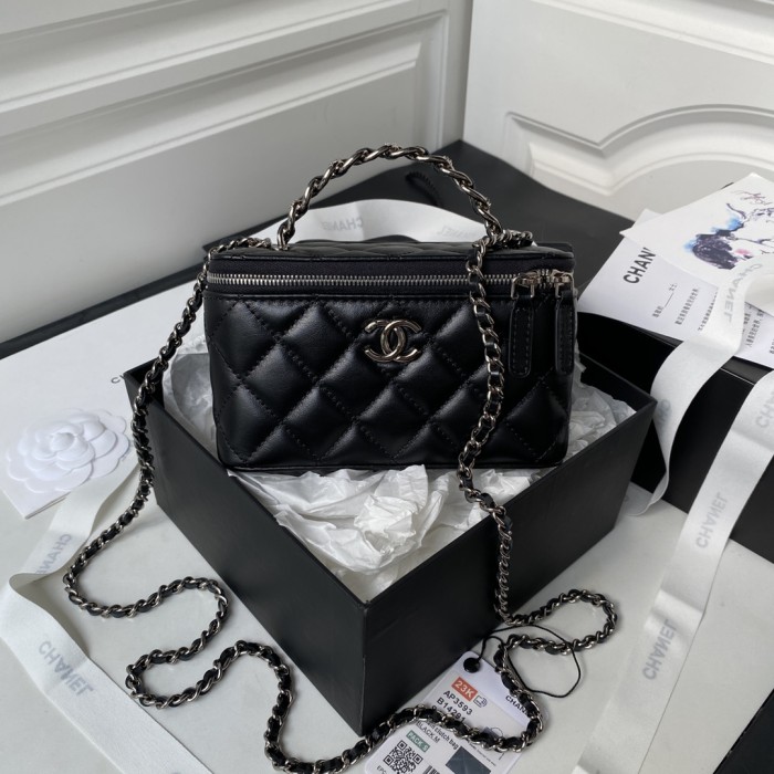 Chanel 23K Box Bag with Handle(17*9.5*8cm)-056