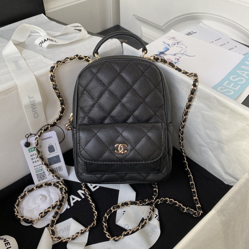 Chanel 24C Backpack with Handle(18*13*9cm)-086