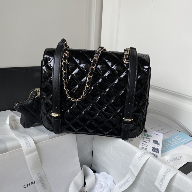 Chanel 24C Backpack & Star Coin Purse(23.5*18.5*8.5cm)-038