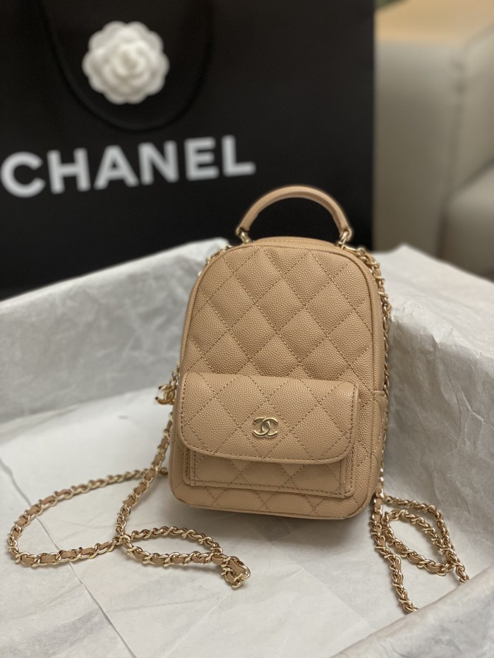 Chanel 24C Backpack with Handle(18*13*9cm)-016