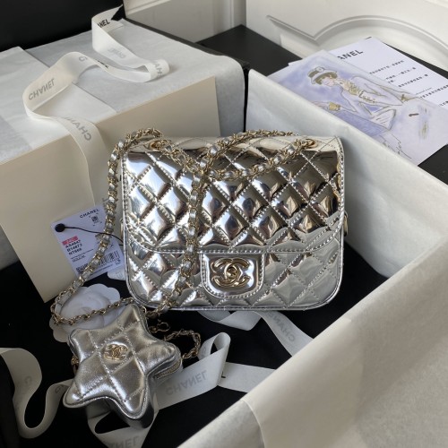 Chanel 24C Mini Flap Bag & Star Coin Purse(20*15*6.5cm)-038